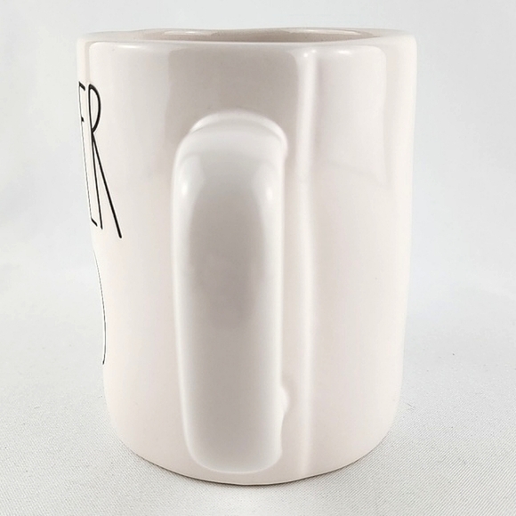 ⭐️2/ $50⭐️ Rae Dunn Artisan Collection White Mug FLOWER CHILD Large Letters - Picture 3 of 10